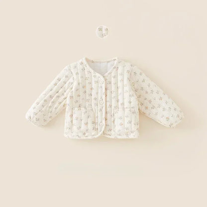 Kids Velvet Jacket - Nordic Style Cotton Coat for Autumn Winter - ZOOMNSTORE