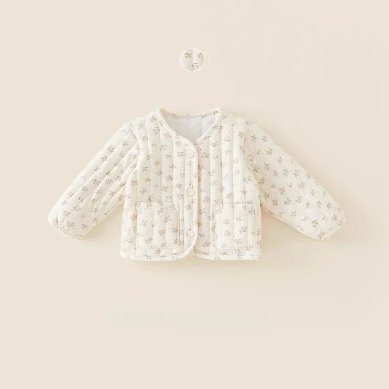 Kids Velvet Jacket - Nordic Style Cotton Coat for Autumn Winter - ZOOMNSTORE