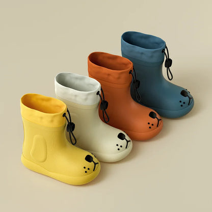 Childrens Waterproof Rain Boots - Boys and Girls EVA Safety Shoes - ZOOMNSTORE