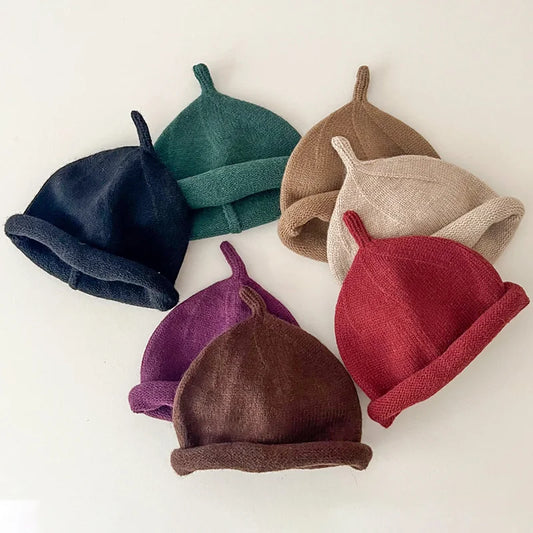 Kids Winter Hats for Newborn Boys Crochet Bonnet Toddler Girl Cap Children Baby Photography Props Boy Accessories Warm Stuffs - ZOOMNSTORE