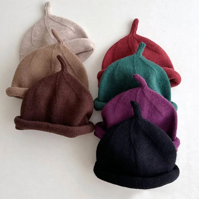 Kids Winter Hats for Newborn Boys Crochet Bonnet Toddler Girl Cap Children Baby Photography Props Boy Accessories Warm Stuffs - ZOOMNSTORE