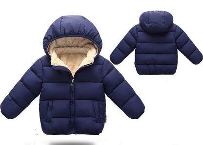 Kids Winter Jackets - Toddler Warm Coats With Zipper Closure | Heavyweight Cotton Outerwear - ZOOMNSTORE