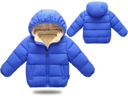 Kids Winter Jackets - Toddler Warm Coats With Zipper Closure | Heavyweight Cotton Outerwear - ZOOMNSTORE