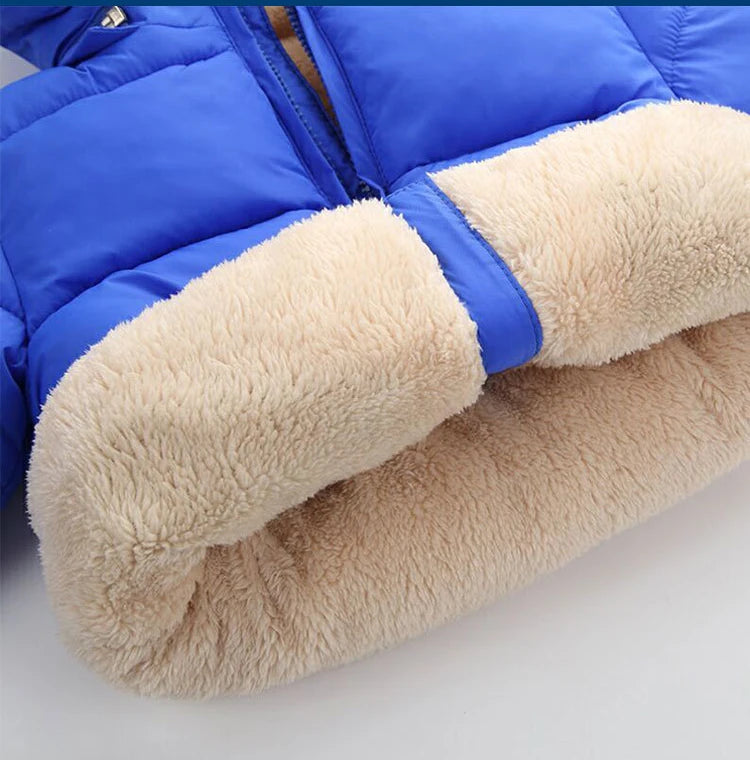 Kids Winter Jackets - Toddler Warm Coats With Zipper Closure | Heavyweight Cotton Outerwear - ZOOMNSTORE