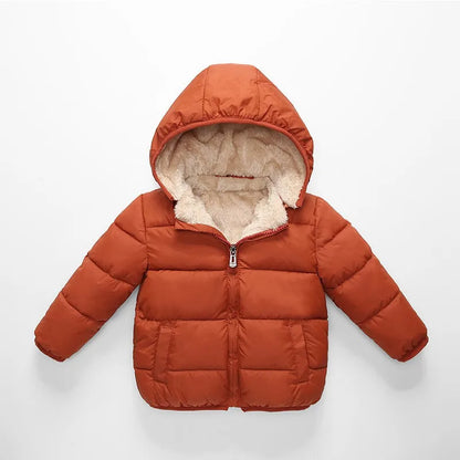 Kids Winter Jackets - Toddler Warm Coats With Zipper Closure | Heavyweight Cotton Outerwear - ZOOMNSTORE