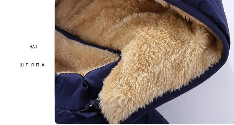 Kids Winter Jackets - Toddler Warm Coats With Zipper Closure | Heavyweight Cotton Outerwear - ZOOMNSTORE