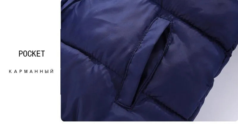 Kids Winter Jackets - Toddler Warm Coats With Zipper Closure | Heavyweight Cotton Outerwear - ZOOMNSTORE