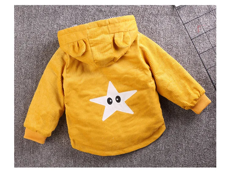 Kids Winter Jackets - Toddler Warm Coats With Zipper Closure | Heavyweight Cotton Outerwear - ZOOMNSTORE