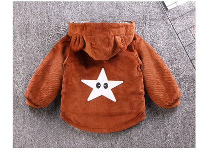 Kids Winter Jackets - Toddler Warm Coats With Zipper Closure | Heavyweight Cotton Outerwear - ZOOMNSTORE