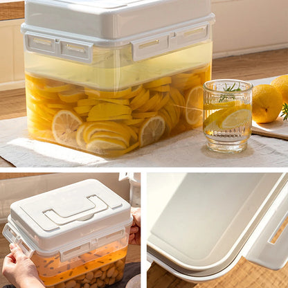 Kimchi Fermentation Container - 4/5L Leakproof Pickle Storage Jar with Detachable Press Plate - ZOOMNSTORE