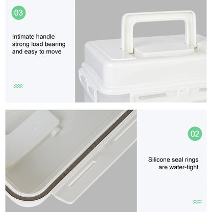 Kimchi Fermentation Container - 4/5L Leakproof Pickle Storage Jar with Detachable Press Plate - ZOOMNSTORE