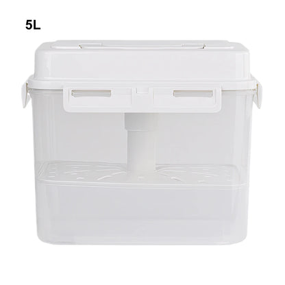 Kimchi Fermentation Container - 4/5L Leakproof Pickle Storage Jar with Detachable Press Plate - ZOOMNSTORE