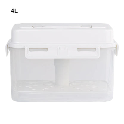 Kimchi Fermentation Container - 4/5L Leakproof Pickle Storage Jar with Detachable Press Plate - ZOOMNSTORE