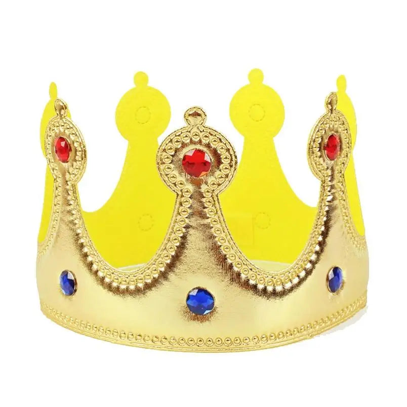 Halloween Adult King Red Cloak Costume Kids King Prince Robe Crown Velvet Cape Children Birthday Party Cosplay Accessory Suit - ZOOMNSTORE