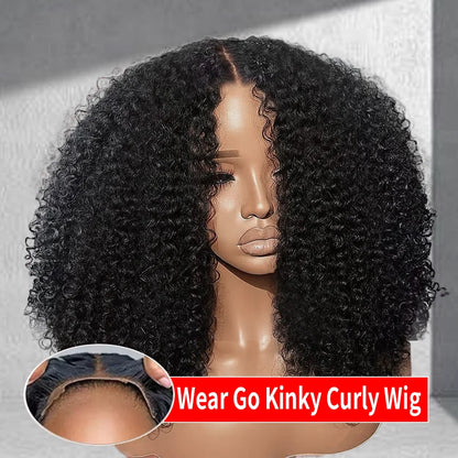 Kinky Curly Wigs - Glueless Human Hair 13x6 Lace Frontal, 7x5 HD Closure - ZOOMNSTORE