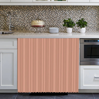 Kitchen Cabinet Curtain – Self Adhesive Polyester Shade Panel | Easy Install Velcro Cover - ZOOMNSTORE