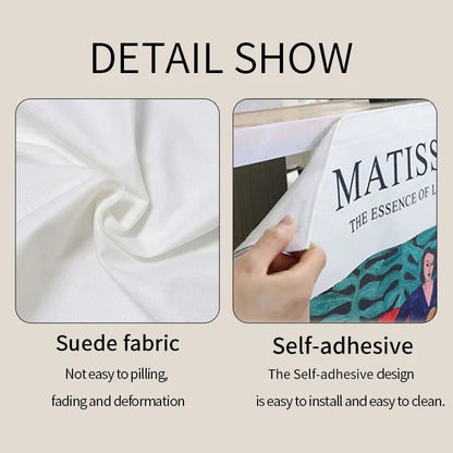 Kitchen Cabinet Curtain – Self Adhesive Polyester Shade Panel | Easy Install Velcro Cover - ZOOMNSTORE