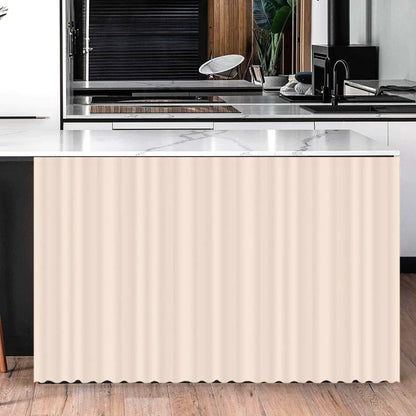 Kitchen Cabinet Curtain – Self Adhesive Polyester Shade Panel | Easy Install Velcro Cover - ZOOMNSTORE