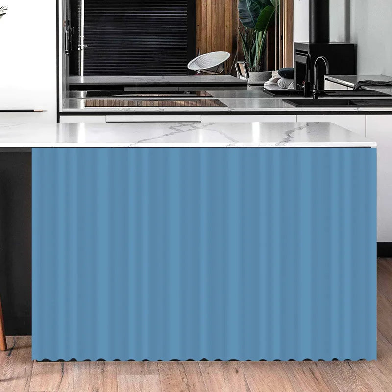 Kitchen Cabinet Curtain – Self Adhesive Polyester Shade Panel | Easy Install Velcro Cover - ZOOMNSTORE