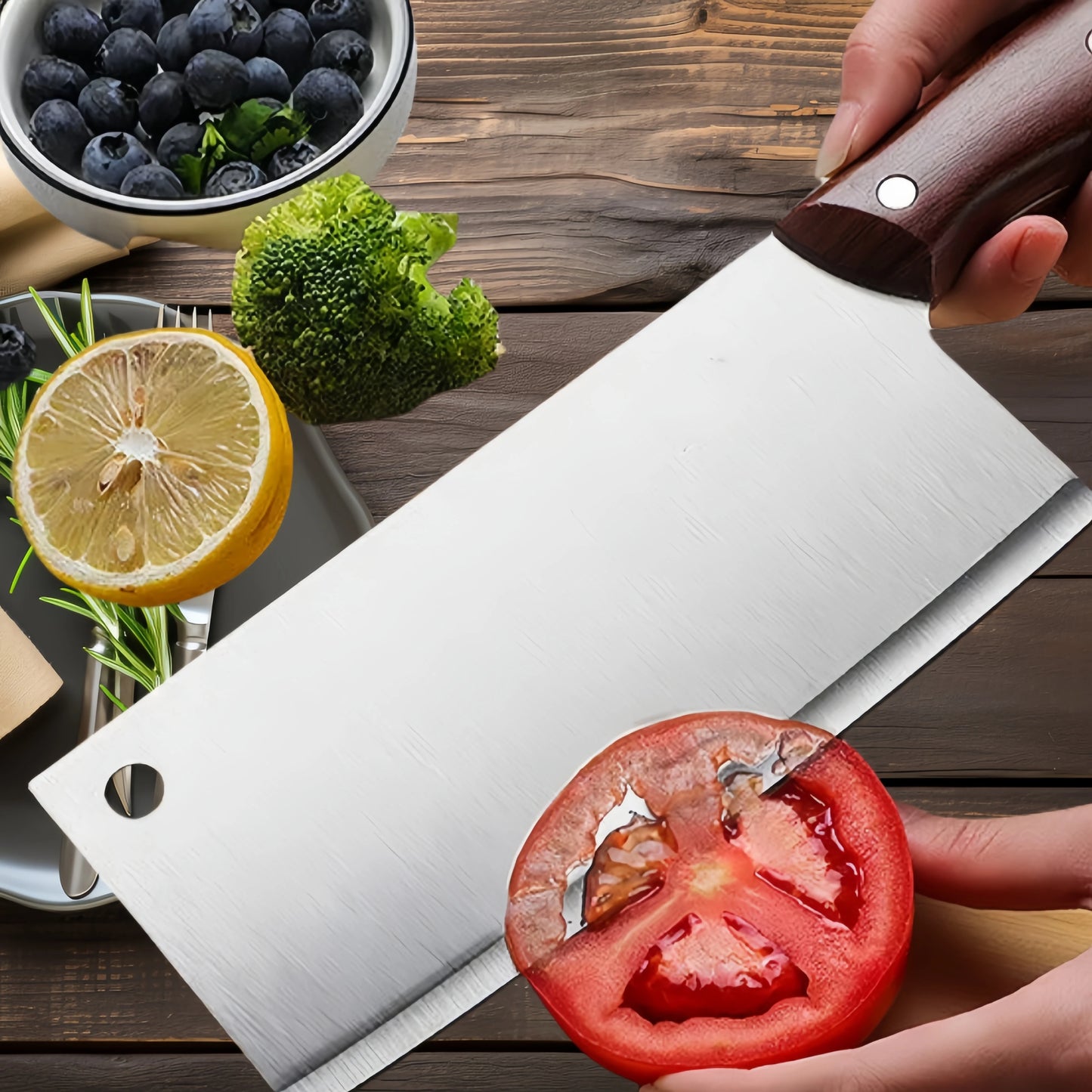 Stainless Steel Chefs Knife - Multi-Purpose Sharp Slicer for Kitchen - ZOOMNSTORE