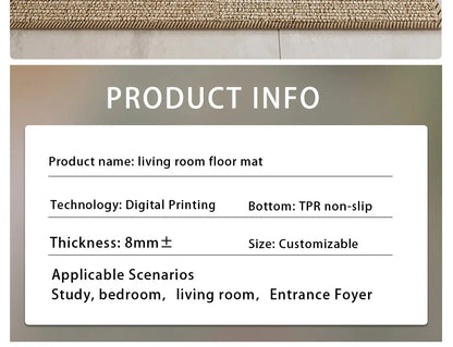 Kitchen Floor Mat – Non Slip Rug With TPR Bottom | Custom Size Rectangular Area Rug - ZOOMNSTORE
