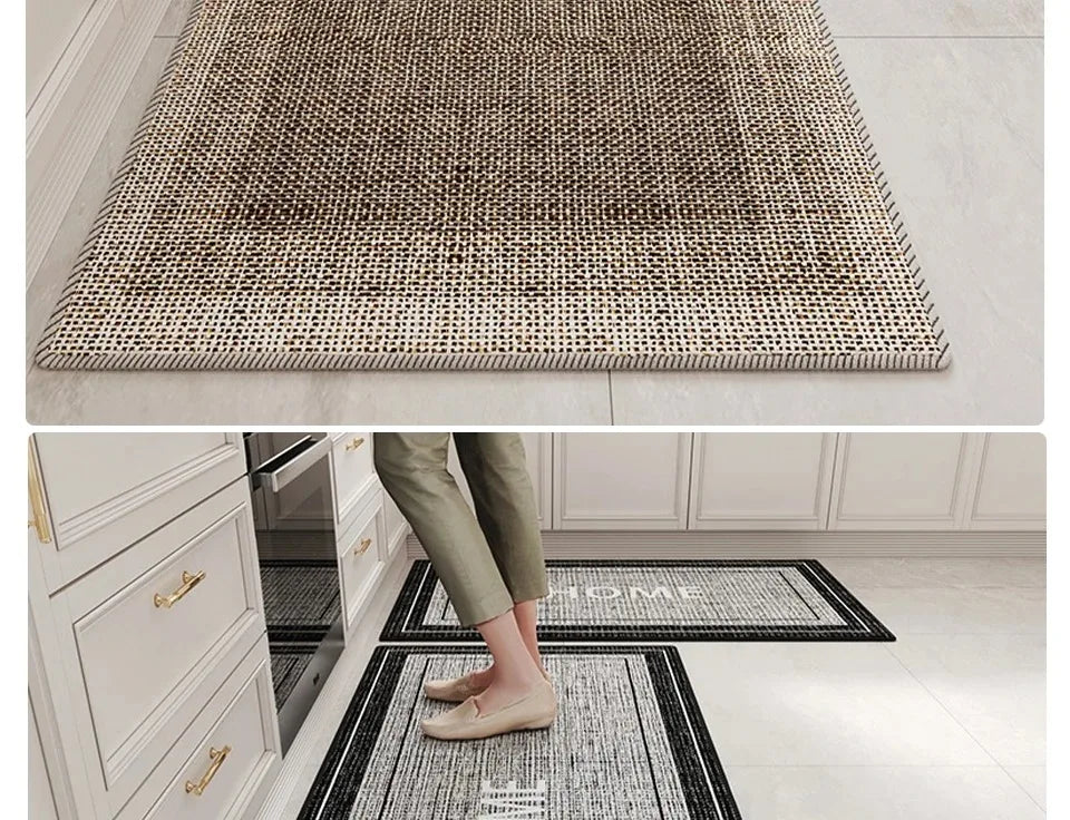 Kitchen Floor Mat – Non Slip Rug With TPR Bottom | Custom Size Rectangular Area Rug - ZOOMNSTORE