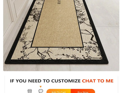Kitchen Floor Mat – Non Slip Rug With TPR Bottom | Custom Size Rectangular Area Rug - ZOOMNSTORE