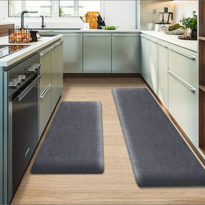 Kitchen Floor Mat - Thickened Flannel Non Slip Absorbent Door Rug for Home - ZOOMNSTORE