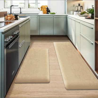 Kitchen Floor Mat - Thickened Flannel Non Slip Absorbent Door Rug for Home - ZOOMNSTORE