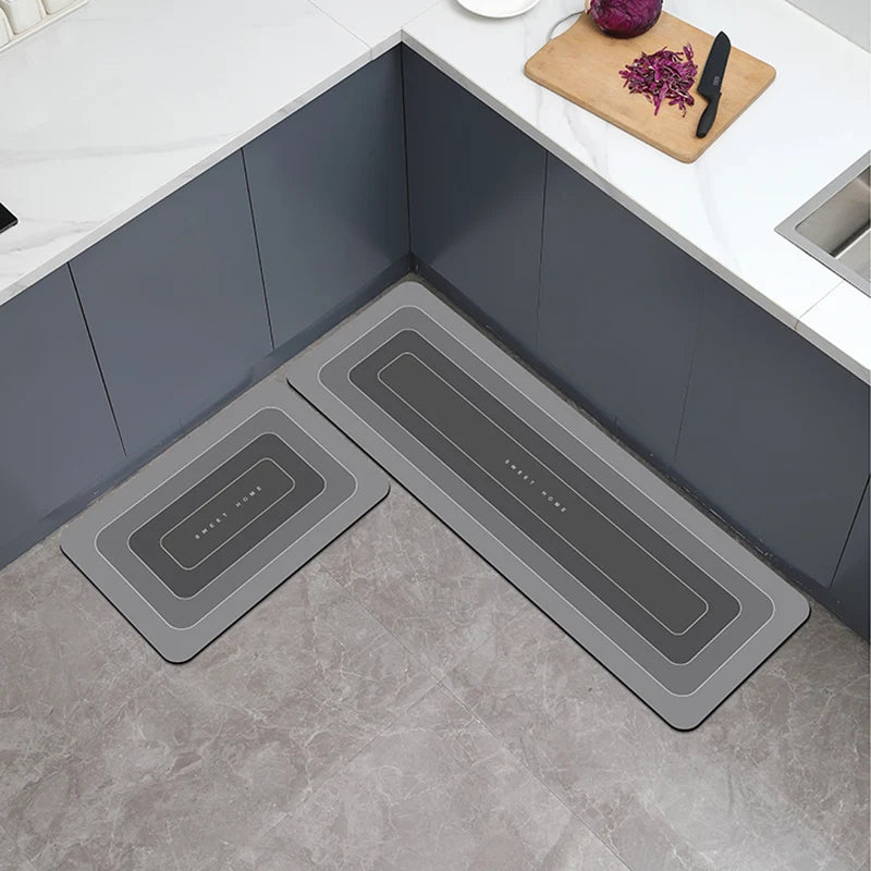 Kitchen Floor Mat - Waterproof Anti Skid Polyester Rug | Durable Non Slip Kitchen Rug - ZOOMNSTORE