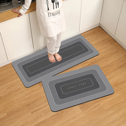 Kitchen Floor Mat - Waterproof Anti Skid Polyester Rug | Durable Non Slip Kitchen Rug - ZOOMNSTORE