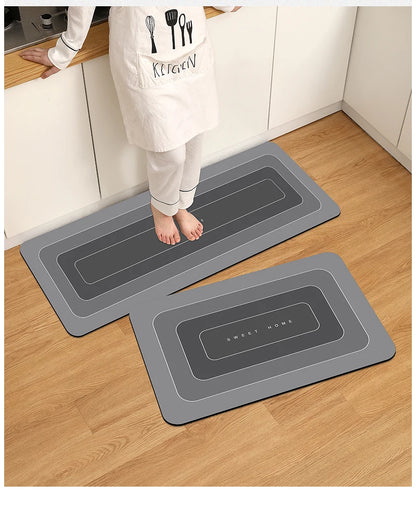 Kitchen Floor Mat - Waterproof Anti Skid Polyester Rug | Durable Non Slip Kitchen Rug - ZOOMNSTORE