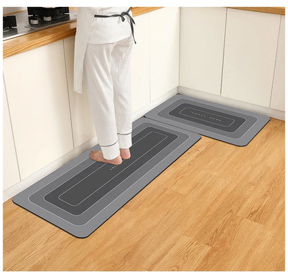 Kitchen Floor Mat - Waterproof Anti Skid Polyester Rug | Durable Non Slip Kitchen Rug - ZOOMNSTORE