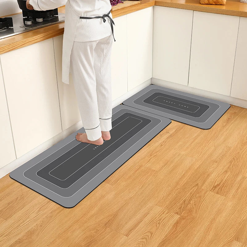 Kitchen Floor Mat - Waterproof Anti Skid Polyester Rug | Durable Non Slip Kitchen Rug - ZOOMNSTORE