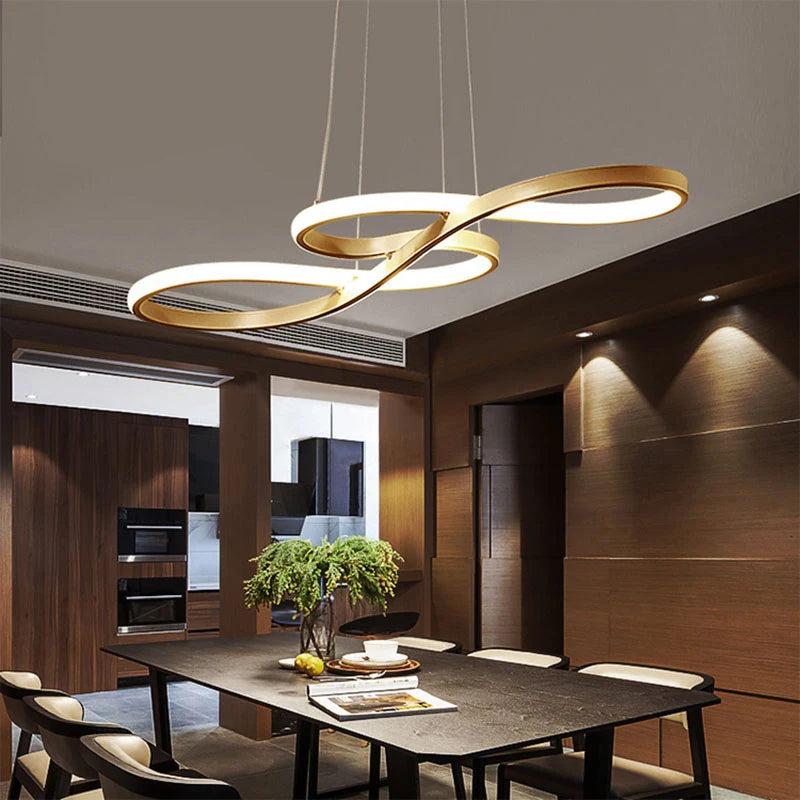 Modern Kitchen Island Pendant Lights - Remote Dimming LED Hanging Lamps for Dining Room Decor - ZOOMNSTORE