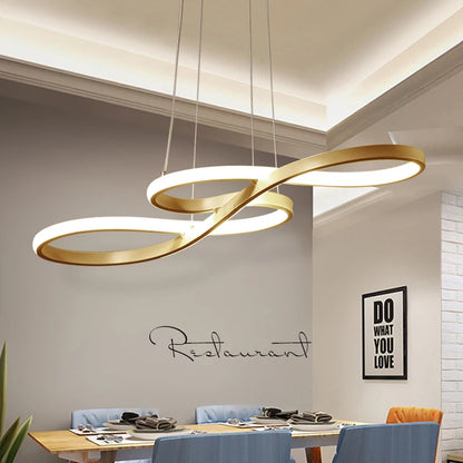 Modern Kitchen Island Pendant Lights - Remote Dimming LED Hanging Lamps for Dining Room Decor - ZOOMNSTORE