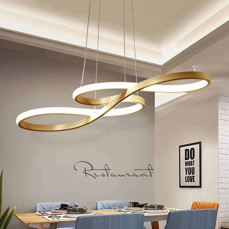 Modern Kitchen Island Pendant Lights - Remote Dimming LED Hanging Lamps for Dining Room Decor - ZOOMNSTORE