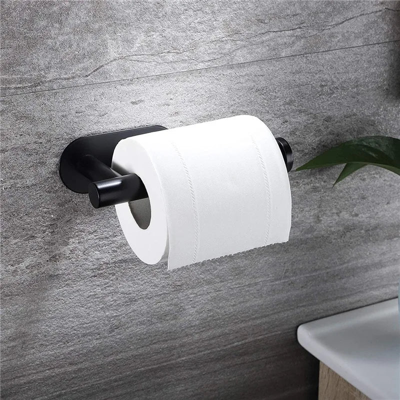Kitchen Paper Towel Holder Adhesive Tissue Hanger Toilet Roll Paper Dispenser Cabinet Storage Napkin Rack Bathroom Accessories - ZOOMNSTORE
