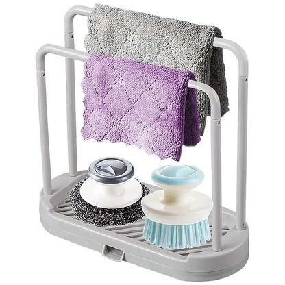 Kitchen Sink Drain Rack - Sponge and Rag Storage Basket - ZOOMNSTORE