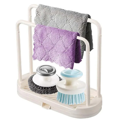 Kitchen Sink Drain Rack - Sponge and Rag Storage Basket - ZOOMNSTORE