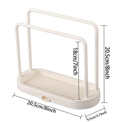 Kitchen Sink Drain Rack - Sponge and Rag Storage Basket - ZOOMNSTORE