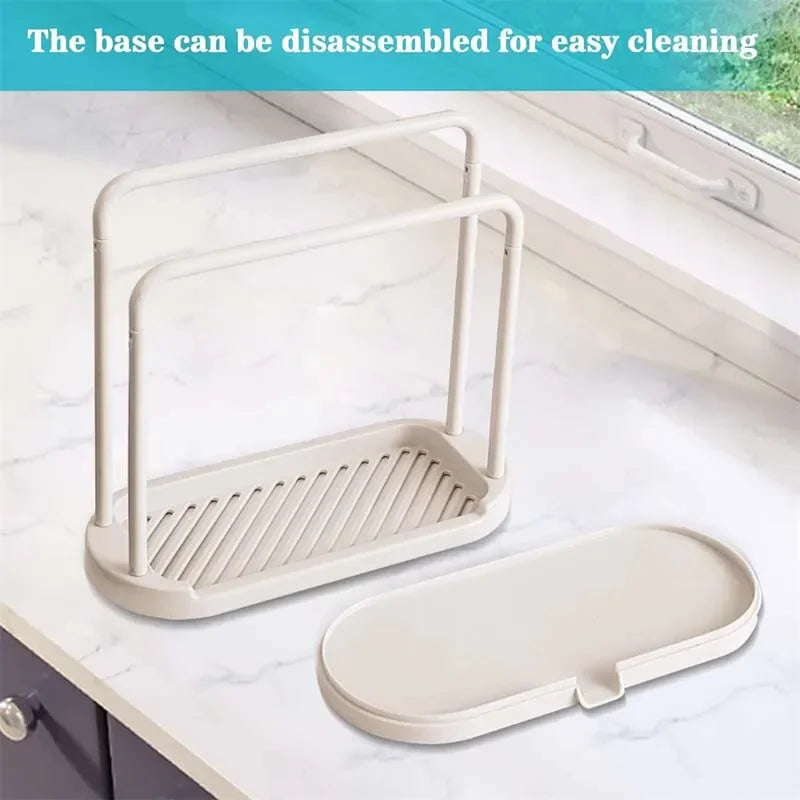 Kitchen Sink Drain Rack - Sponge and Rag Storage Basket - ZOOMNSTORE