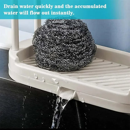 Kitchen Sink Drain Rack - Sponge and Rag Storage Basket - ZOOMNSTORE