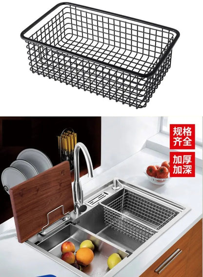 High-End Kitchen Sink Drain Rack - Nano Drying Basket for Tableware  Vegetables - ZOOMNSTORE