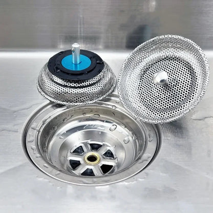 Kitchen Sink Strainer - Stainless Steel Basin Drain Stopper & Hair Catcher Filter - ZOOMNSTORE