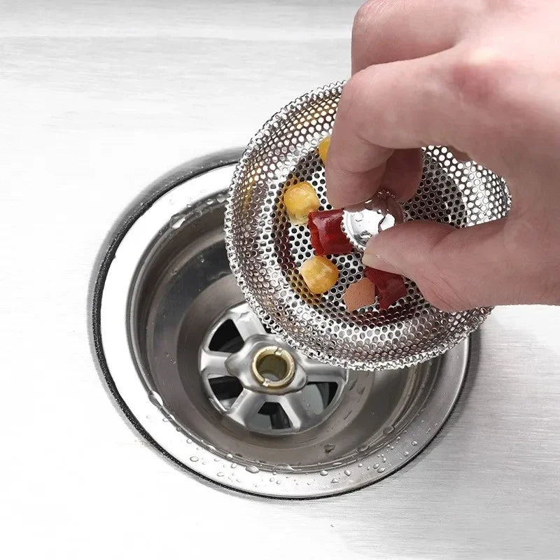 Kitchen Sink Strainer - Stainless Steel Basin Drain Stopper & Hair Catcher Filter - ZOOMNSTORE