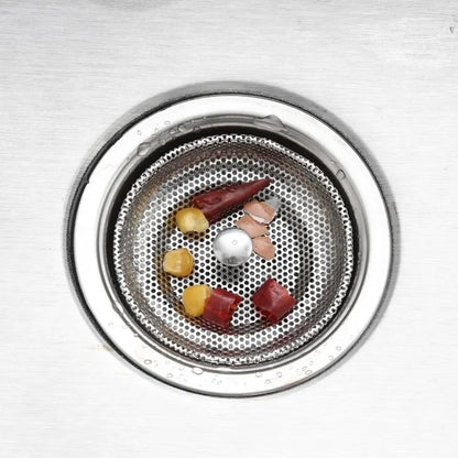 Kitchen Sink Strainer - Stainless Steel Basin Drain Stopper & Hair Catcher Filter - ZOOMNSTORE