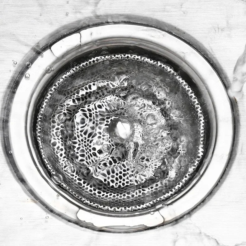 Kitchen Sink Strainer - Stainless Steel Basin Drain Stopper & Hair Catcher Filter - ZOOMNSTORE