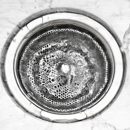 Kitchen Sink Strainer - Stainless Steel Basin Drain Stopper & Hair Catcher Filter - ZOOMNSTORE