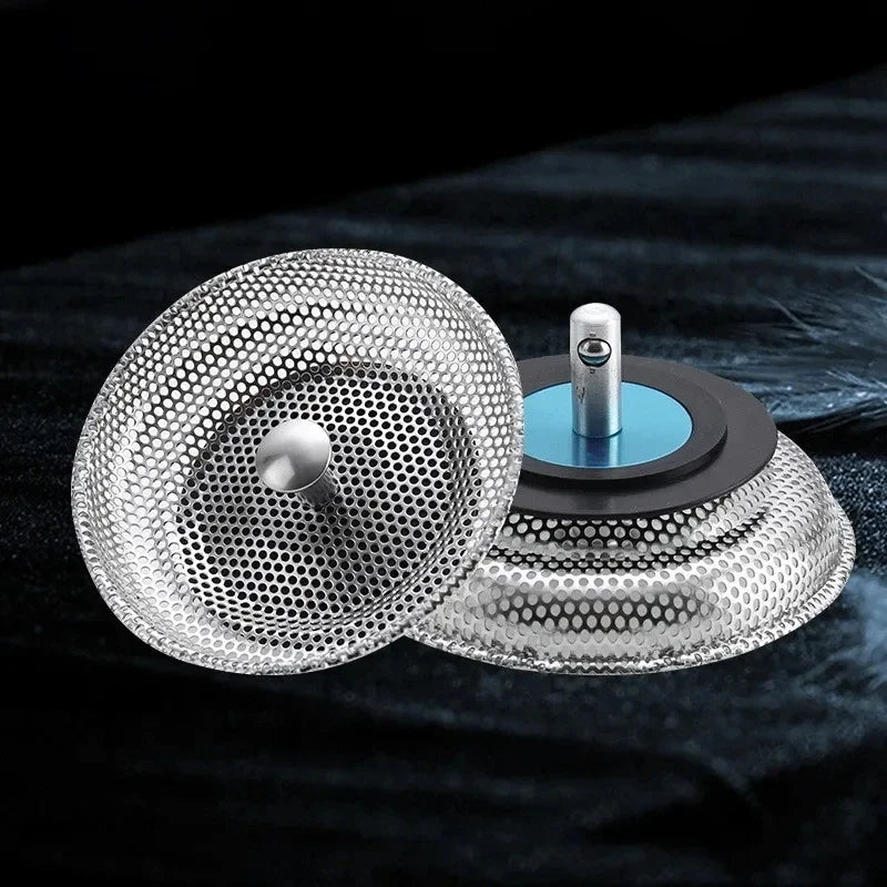 Kitchen Sink Strainer - Stainless Steel Basin Drain Stopper & Hair Catcher Filter - ZOOMNSTORE